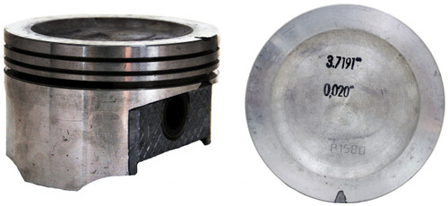 Enginetech P1580(6)040 Hypereutectic .040" Oversized Piston Set for 1989-1993 Buick Oldsmobile Pontiac Century Skylark Achieva - Set of 6