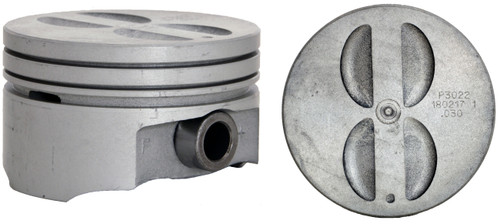 Enginetech P3022(8)030 Hypereutectic .030" Oversized Piston Set for 1990-1997 Chevy Buick Pontiac Cadillac Commercial Chassis - Set of 8