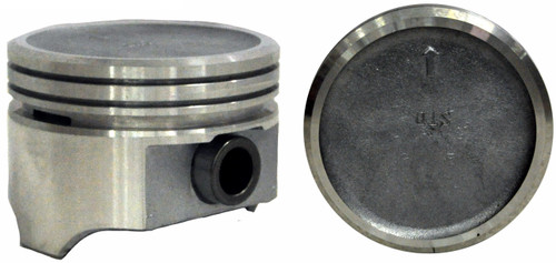 Enginetech K1503(8)STD Cast Standard Piston & Ring Kit for 1976-1987 Chevy GMC Buick Oldsmobile C10 Century LeSabre Regal Skylark - Set of 8