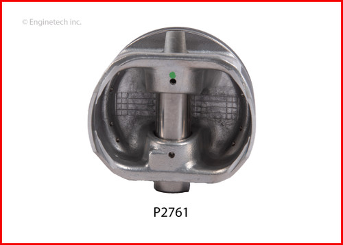 Enginetech P2761(4)020 Cast .020" Oversized Piston Set for 2011-2019 Ford Fiesta - Set of 4 - OEM-Spec - For Engine Rebuilds