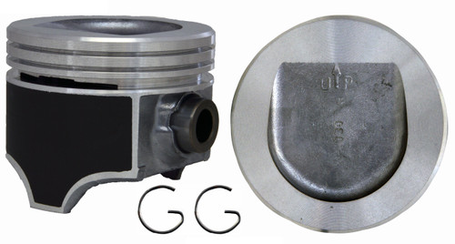 Enginetech P3087(8)STD Hypereutectic Standard Piston Set for 1985-1990 Chevy Buick Oldsmobile Pontiac Electra LeSabre Regal - Set of 8
