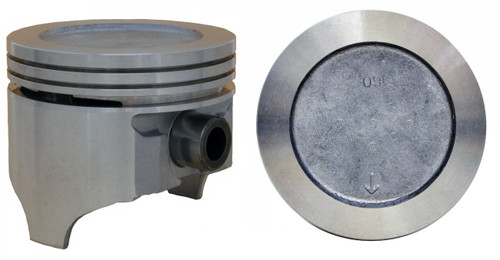 Enginetech P3086(8)060 Cast .060" Oversized Piston Set for 1968-1974 Oldsmobile 442 98 Custom Cruiser Cutlass Cutlass Supreme - Set of 8