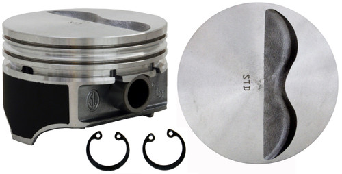 Enginetech P3093(8)060 Cast .060" Oversized Piston Set for 1993-1993 Chevy Commercial Chassis - Set of 8 - OEM-Spec - For Engine Rebuilds