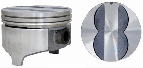 Enginetech P3085(8)030 Cast .030" Oversized Piston Set for 1970-1976 Pontiac Bonneville Catalina Executive Firebird Grand Am - Set of 8