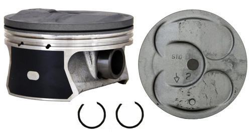 Enginetech P5090(6)STD Cast Standard Piston Set for 2008-2016 Chevy GMC Buick Pontiac Enclave LaCrosse CTS SRX STS - Set of 6