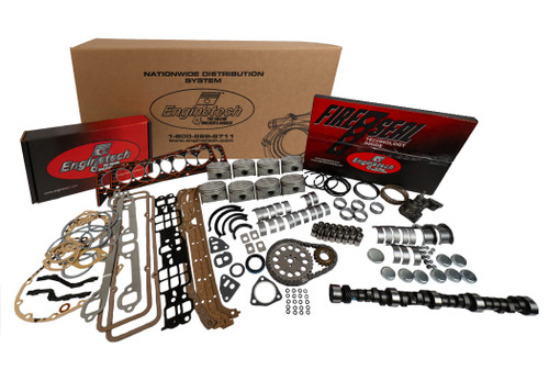 Enginetech MKC350A Master Engine Rebuild Kit for 1967-1985 Chevy 350 5.7L V8 .020" Over Bore (4.020")