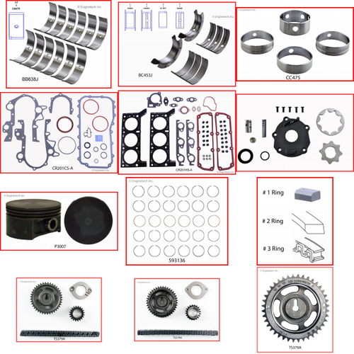 Enginetech RCCR201CP Engine Rebuild Kit for 2004-2004 Dodge 3.3L V6 Standard Bore (3.660")