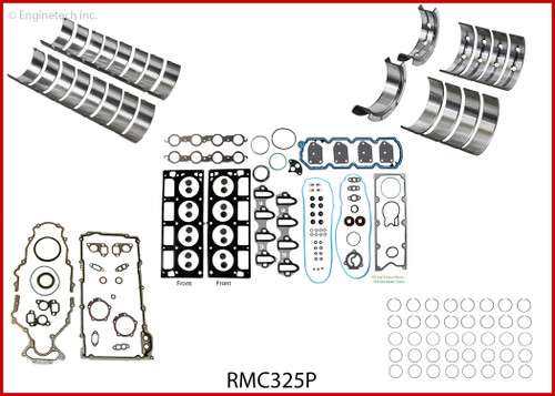 Enginetech RMC325P Engine ReMain Kit for 2005-2007 GMC 325 5.3L V8 Standard Bore (3.780")