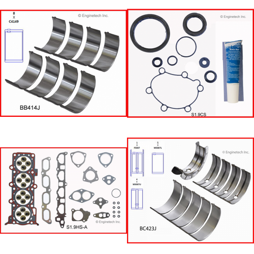 Enginetech RMS116AP Engine ReMain Kit for 1995-1998 Saturn 116 1.9L 4-Cyl Standard Bore (3.230")