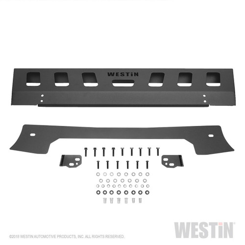 Westin Front Bumper Skid Plate for Jeep Wrangler JL 18-19 - Textured Black