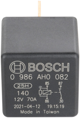 Bosch Mini Relay 0986AH0082 for 1983-2024 Audi/Ford/Land Rover (100, 100 Quattro, 200, 200 Quattro)