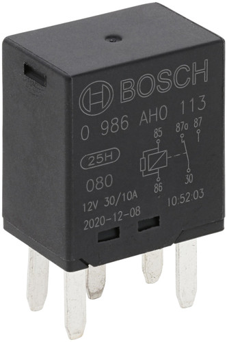 Bosch Micro Relay 0986AH0113 for 1981-2023 AM General/Buick/Cadillac 3.6L 2.4L (Hummer, Century, Commercial Chassis, Enclave)