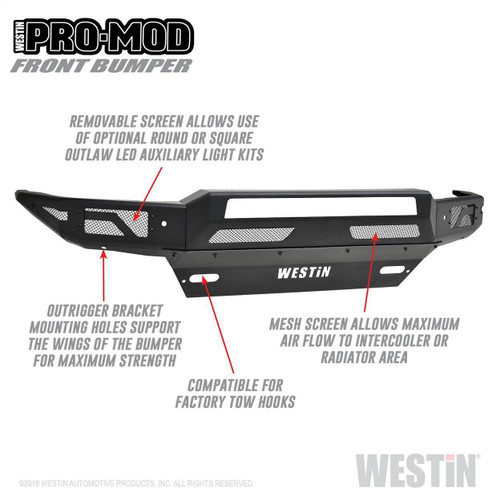 Westin Pro-Mod Front Bumper for Chevy Silverado 1500 16-19