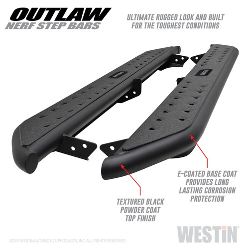 Westin Outlaw Nerf Step Bars for Toyota Tacoma Double Cab