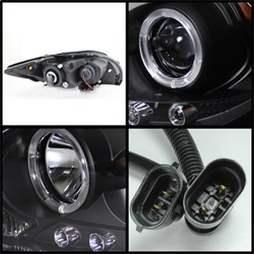 Spyder LED Halo Projector Headlights w/ Replaceable LEDs for Scion TC 08-10