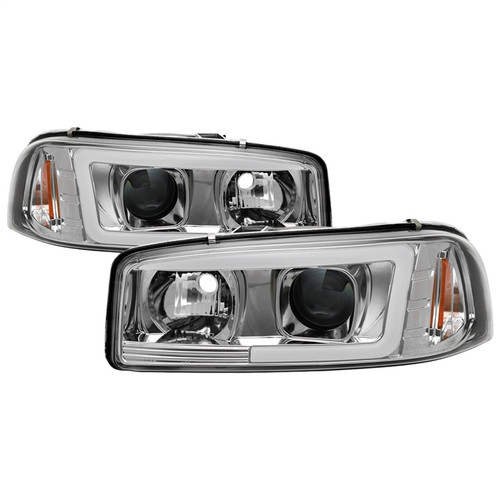 Spyder V2 Projector Headlights with DRL in Chrome for GMC Sierra 1500/2500/3500