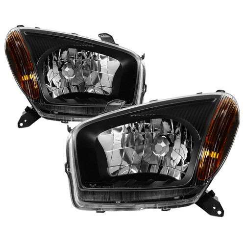 xTune OEM Style Headlights - Black (HD-JH-TRAV4-AM-BK) for Toyota RAV4 2001-2003