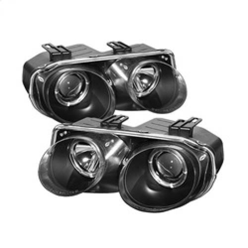Spyder Projector Headlights LED Halo Black (PRO-YD-AI98-HL-BK) for Acura Integra 98-01