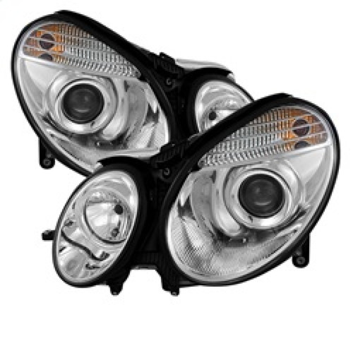 Spyder Projector Headlights for Mercedes Benz E-Class 03-06 Xenon/HID Model in Chrome (PRO-YD-MBW21103-HID-C)