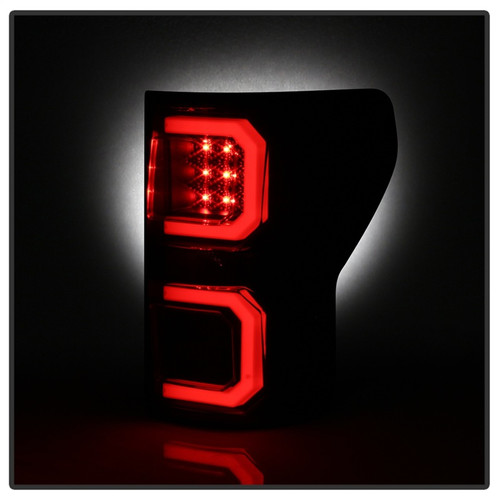 Spyder Light Bar LED Tail Lights in Smoke for Toyota Tundra