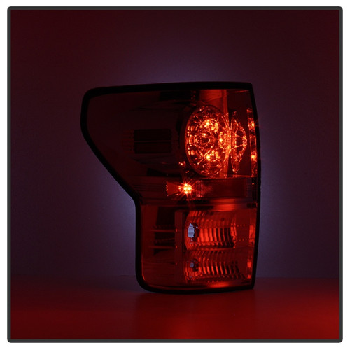 Spyder LED Tail lights in Red Clear for Toyota Tundra 07-13 (ALT-YD-TTU07-LED-RC)