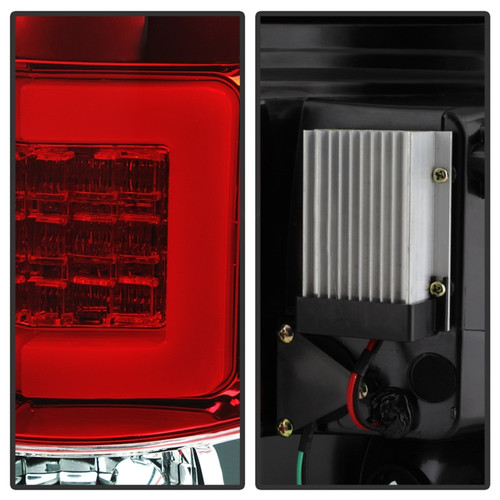 Spyder Light Bar LED Tail Lights in Red Clear for Ford F150 09-14 (ALT-YD-FF15009V2-LBLED-RC)