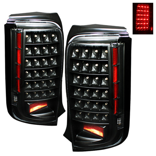 Xtune Black LED Tail Lights for Scion Xb 08-10 (ALT-ON-TSXB08-LED-BK)