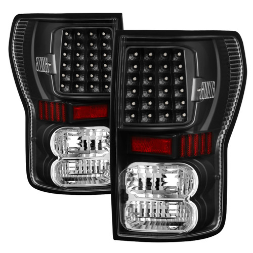 Xtune LED Tail Lights Black for Toyota Tundra 07-13 (ALT-ON-TTU07-LED-BK)