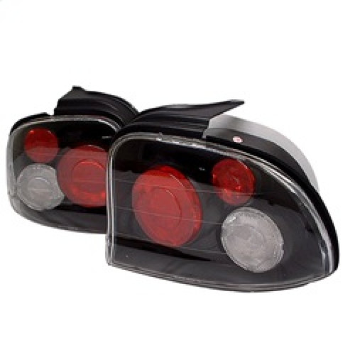 Spyder Euro Style Tail Lights Black for Dodge Neon 95-99 (ALT-YD-DN95-BK)