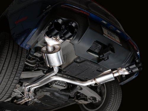 AWE Tuning Touring Edition Cat-Back Exhaust for 2019-2021 Porsche Macan - Diamond Black Tips (4.5 in)