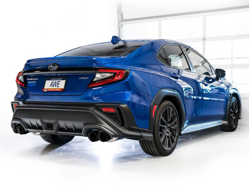 AWE Tuning Touring Edition Axle-Back Exhaust for 2022-2026 Subaru WRX - Diamond Black Tips (4 in)