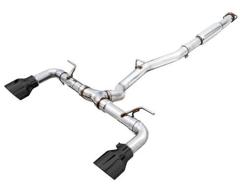 AWE Tuning Track Edition Cat-Back Exhaust for 2013-2026 Subaru BRZ Toyota 86 GR86 Scion FR-S - Diamond Black Tips (5 in)