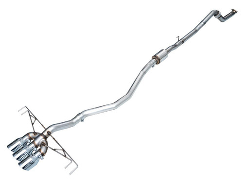 AWE Tuning Track Edition Cat-Back Exhaust for 2023-2026 Honda Civic - Chrome Silver Tips (4.5 in)