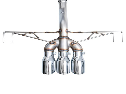AWE Tuning Track Edition Cat-Back Exhaust for 2023-2026 Honda Civic - Chrome Silver Tips (4.5 in)