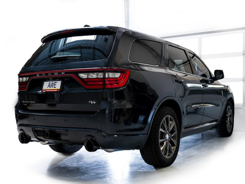 AWE Tuning Track Edition Cat-Back Exhaust for 2011-2026 Dodge Durango - Diamond Black Tips (5 in)