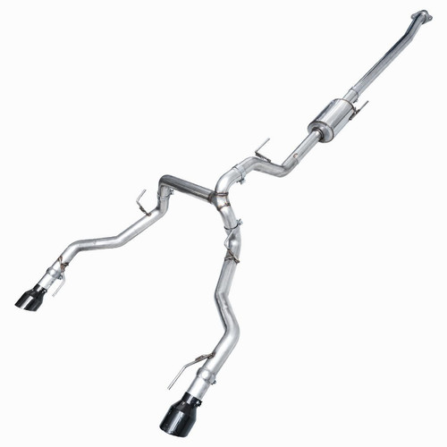 AWE Tuning 0FG Cat-Back Exhaust for 2021-2026 Ford F-150 - Diamond Black Tips (5 in)