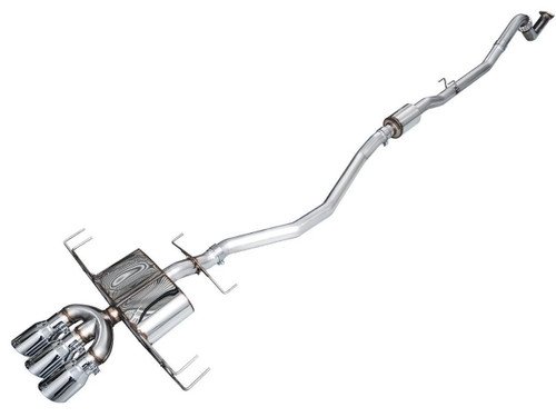 AWE Tuning Touring Edition Cat-Back Exhaust for 2024-2026 Acura DE5 Integra Type-S - Triple Chrome Silver Tips - Chrome Silver Tips (4.5 in)