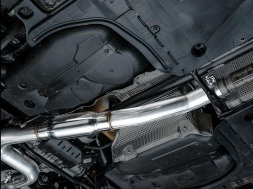 AWE Tuning Touring Edition Cat-Back Exhaust for 2022-2026 Volkswagen Golf R - Chrome Silver Tips (4.5 in)
