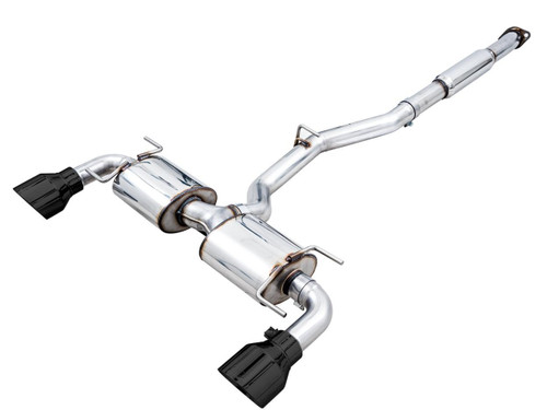 AWE Tuning Touring Edition Cat-Back Exhaust for 2013-2026 Subaru BRZ Toyota 86 GR86 Scion FR-S - Diamond Black Tips (5 in)