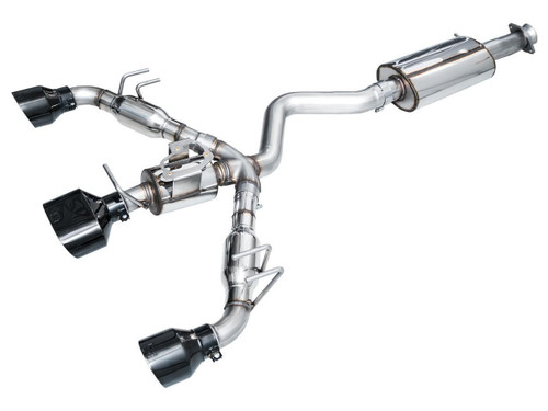 AWE Tuning Touring Edition Cat-Back Exhaust for 2023-2026 Toyota GR Corolla - Diamond Black Tips (5 in)