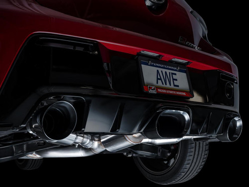 AWE Tuning Touring Edition Cat-Back Exhaust for 2023-2026 Toyota GR Corolla - Diamond Black Tips (5 in)