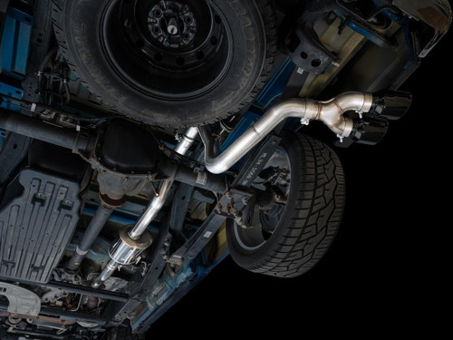 AWE Tuning 0FG Cat-Back Exhaust for 2021-2026 Ford F-150 - Diamond Black Tips (4.5 in)