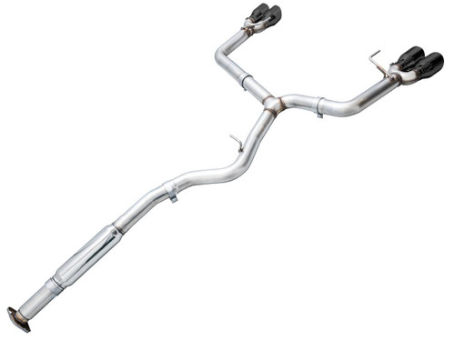 AWE Tuning Track Edition Cat-Back Exhaust for 2022-2026 Subaru WRX - Diamond Black Tips (4 in)