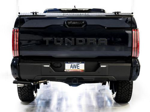 AWE Tuning 0FG Cat-Back Exhaust for 2022-2026 Toyota 3rd Gen Toyota Tundra - Chrome Silver Tips (4.5 in)