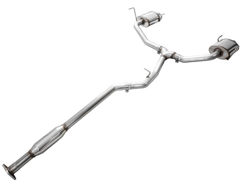 AWE Tuning 0FG Cat-Back Exhaust for 2020-2025 Subaru Outback 2.4T - Bashguard Tips (2.5 in)