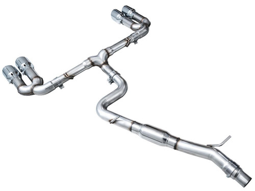 AWE Tuning Track Edition Cat-Back Exhaust for 2022-2026 Audi S3 - Chrome Silver Tips (4.5 in)