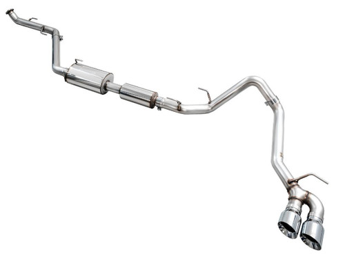 AWE Tuning 0FG Cat-Back Exhaust for 2024-2026 Toyota Tacoma - Chrome Silver Tips (4.5 in)