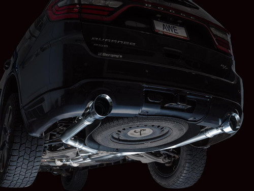 AWE Tuning Track Edition Cat-Back Exhaust for 2011-2026 Dodge Durango - Chrome Silver Tips (5 in)