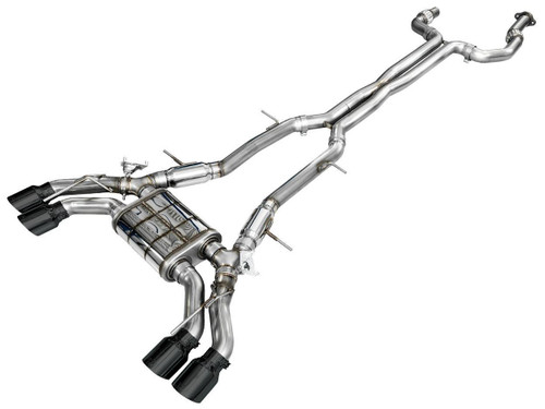 AWE Tuning SwitchPath Cat-Back Exhaust for 2022-2026 Cadillac CT4-V Blackwing - Diamond Black Tips (4.5 in)