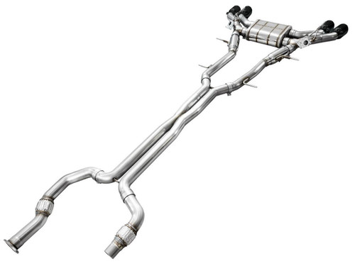 AWE Tuning SwitchPath Cat-Back Exhaust for 2022-2026 Cadillac CT4-V Blackwing - Diamond Black Tips (4.5 in)